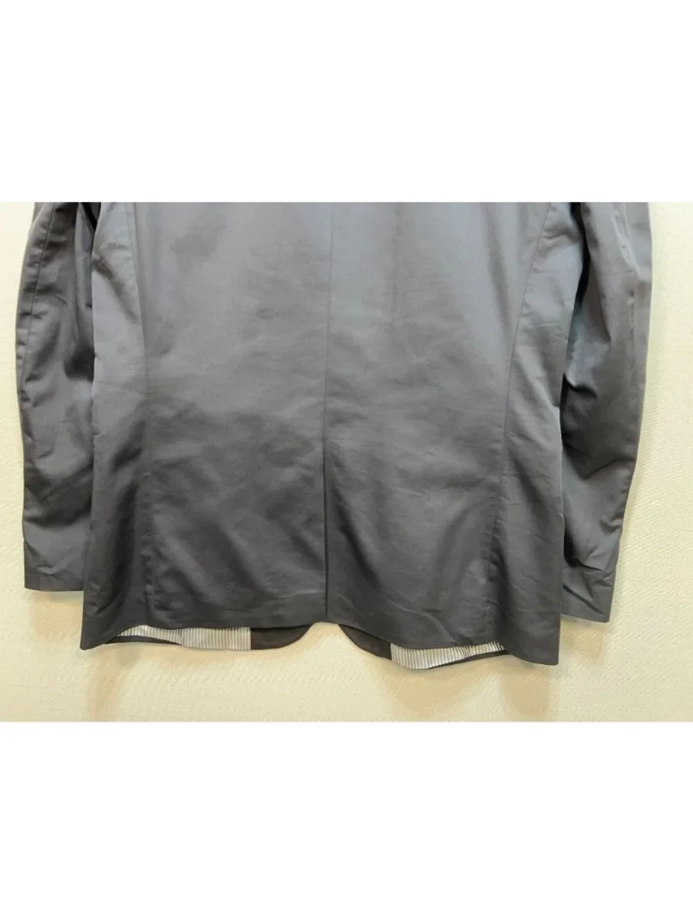 Express Men's Fitted Photographer Sport Blazer Coat Size 40R Gray Long Sleeve